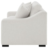 Ashlyn Fabric Upholstered Track Arm Loveseat Sand | Beige | Sand | 552092
