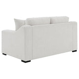 Ashlyn Fabric Upholstered Track Arm Loveseat Sand | Beige | Sand | 552092
