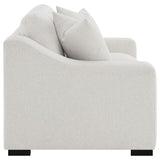 Ashlyn Fabric Upholstered Track Arm Loveseat Sand | Beige | Sand | 552092