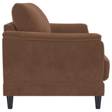 Selma Velvet Upholstered Crescent Arm Sofa Rust | Full | Orange | Rust | 552101