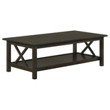 Rachelle 3-piece Rectangular Coffee Table Set Deep Merlot | Brown | Dark Merlot | 5909