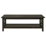 Rachelle 3-piece Rectangular Coffee Table Set Deep Merlot | Brown | Dark Merlot | 5909