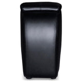 Cyrus Upholstered Home Theater Storage Wedge Console Black | King | Black | 600002