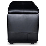 Cyrus Upholstered Home Theater Storage Wedge Console Black | King | Black | 600002