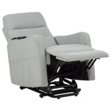 Dayes Upholstered Power Lift Recliner Chair Light Grey | Grey | Light Grey | 600130P