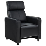Toohey Upholstered Tufted Recliner Living Room Set Black | Gallery | 600181-S3A 600181-S3B 600181-S4A 600181-S4B 600181-S5A 600181-S5B