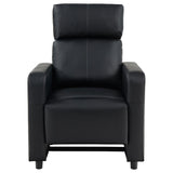 Toohey Upholstered Tufted Recliner Living Room Set Black | Gallery | 600181-S3A 600181-S3B 600181-S4A 600181-S4B 600181-S5A 600181-S5B