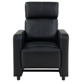 Toohey Upholstered Tufted Recliner Living Room Set Black | Gallery | 600181-S3A 600181-S3B 600181-S4A 600181-S4B 600181-S5A 600181-S5B