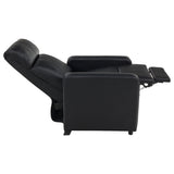 Toohey Upholstered Tufted Recliner Living Room Set Black | Gallery | 600181-S3A 600181-S3B 600181-S4A 600181-S4B 600181-S5A 600181-S5B
