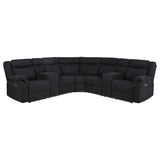 Hagen Upholstered Power Reclining Sectional Sofa Steel Grey | Grey | Steel Grey | 600500P