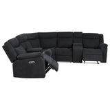 Hagen Upholstered Power Reclining Sectional Sofa Steel Grey | Grey | Steel Grey | 600500P