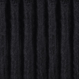 Jacana Corduroy Upholstered Dual Power Chaise Sofa Black