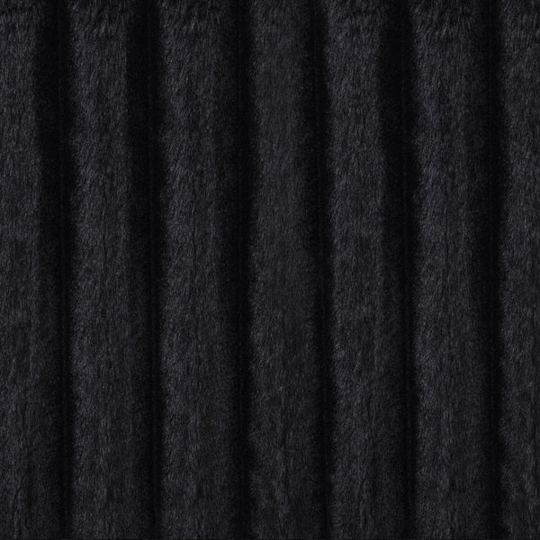 Jacana Corduroy Upholstered Dual Power Chaise Sofa Black