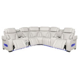 HP0426 Power2 Reclining Sectional 3 Pc Set Beige