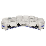 HP0426 Power2 Reclining Sectional 3 Pc Set Beige