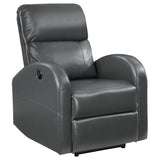 Grant Upholstered Power Recliner Chair Grey | Grey | 601499P
