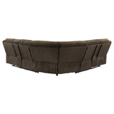 Atkinson Upholstered Reclining Sectional Sofa Chocolate | Brown | Chocolate | 601510