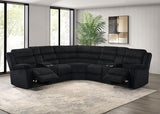 Atkinson Upholstered Reclining Sectional Sofa Black | Black | 601520