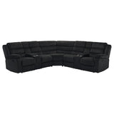 Atkinson Upholstered Reclining Sectional Sofa Black | Black | 601520