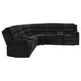Atkinson Upholstered Reclining Sectional Sofa Black | Black | 601520