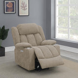 Houston Upholstered Power Lift Recliner Chair Camel | Full | Beige | Camel | 602274P
