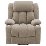 Houston Upholstered Power Lift Recliner Chair Camel | Full | Beige | Camel | 602274P