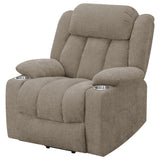 Houston Upholstered Power Lift Recliner Chair Camel | Full | Beige | Camel | 602274P