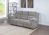 Gilson Chenille Upholstered Reclining Sofa Grey | Grey | 602551
