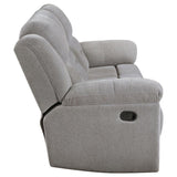 Gilson Chenille Upholstered Reclining Sofa Grey | Grey | 602551