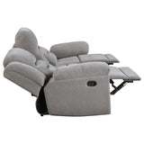 Gilson Chenille Upholstered Reclining Sofa Grey | Grey | 602551