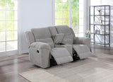 Gilson Chenille Upholstered Reclining Loveseat Grey | Grey | 602552