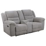 Gilson Chenille Upholstered Reclining Loveseat Grey | Grey | 602552