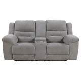 Gilson Chenille Upholstered Reclining Loveseat Grey | Grey | 602552