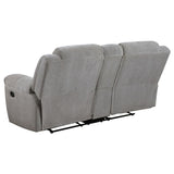 Gilson Chenille Upholstered Reclining Loveseat Grey | Grey | 602552