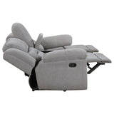 Gilson Chenille Upholstered Reclining Loveseat Grey | Grey | 602552