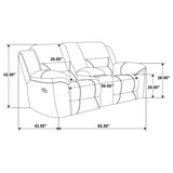 Gilson Chenille Upholstered Reclining Loveseat Grey | Grey | 602552