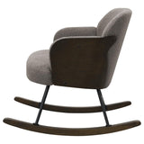 Paige Boucle Upholstered Mid Back Rocking Chair Taupe | King | Grey | Taupe | 602626