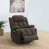 Houston Upholstered Power Lift Recliner Chair Dark Brown | Full | Brown | Dark Brown | 603233P