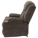 Houston Upholstered Power Lift Recliner Chair Dark Brown | Full | Brown | Dark Brown | 603233P