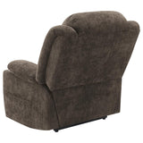 Houston Upholstered Power Lift Recliner Chair Dark Brown | Full | Brown | Dark Brown | 603233P