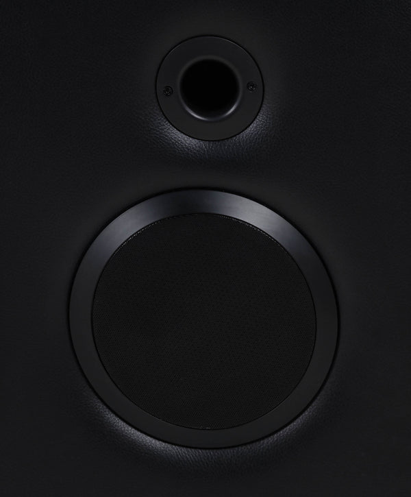 Zuma Faux Leather Dual Power Reclining LED Loveseat Black