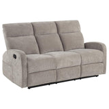 Hamilton Chenille Manual Reclining Sofa Sand | King | Beige | Sand | 603371