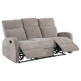 Hamilton Chenille Manual Reclining Sofa Sand | King | Beige | Sand | 603371