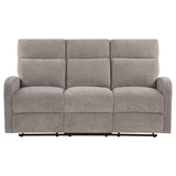 Hamilton Chenille Manual Reclining Sofa Sand | King | Beige | Sand | 603371