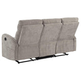 Hamilton Chenille Manual Reclining Sofa Sand | King | Beige | Sand | 603371