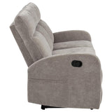 Hamilton Chenille Manual Reclining Sofa Sand | King | Beige | Sand | 603371