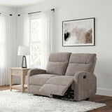 Hamilton Chenille Manual Reclining Loveseat Sand | King | Beige | Sand | 603372