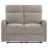 Hamilton Chenille Manual Reclining Loveseat Sand | King | Beige | Sand | 603372