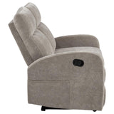 Hamilton Chenille Manual Reclining Loveseat Sand | King | Beige | Sand | 603372