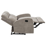 Hamilton Chenille Manual Reclining Loveseat Sand | King | Beige | Sand | 603372